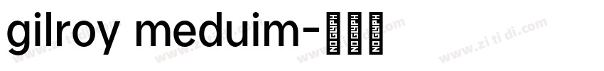 gilroy meduim字体转换
